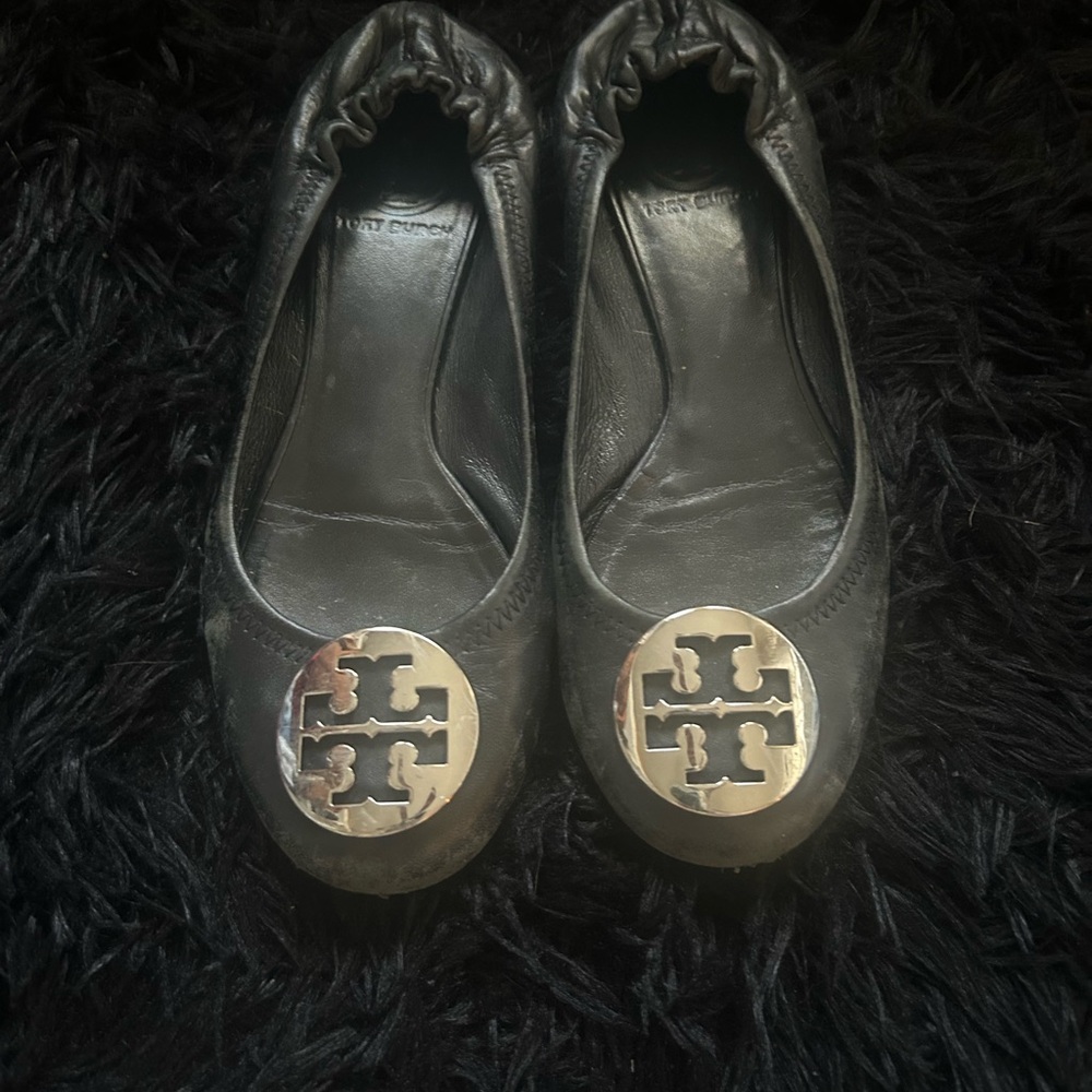 Tory Burch Black Ballet Flats